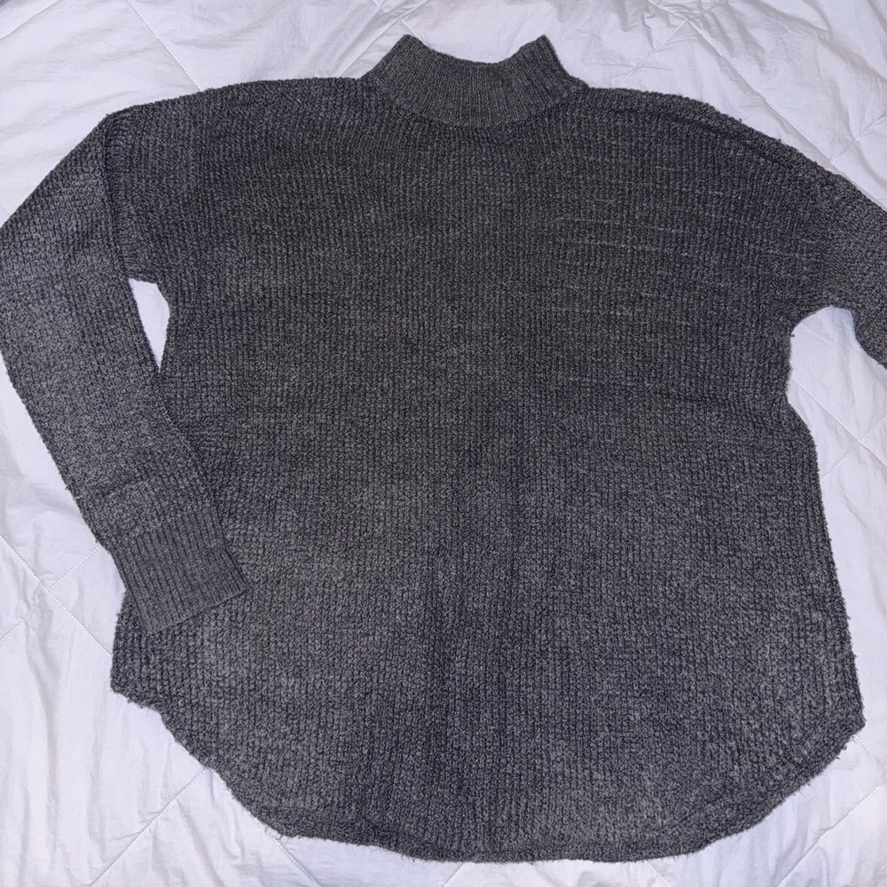 Cozy Gray Knit Sweater